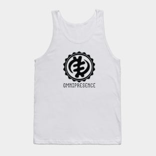 Africa Sankofa Adinkra Symbols "Omnipresence" Black. Tank Top